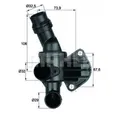 Produktbild: Thermostat, Kühlmittel BEHR MAHLE TI687 für Audi A3 TT VW