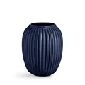 Produktbild: Kähler Vase H21 cm Hammershøi dänisches Design für Blumen Handarbeit, blau
