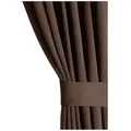 Produktbild: AmeliaHome Gardine Gardine Ösen Vorhang Ösenvorhang Einfarbig Verdunkelnd Eyelet (1 St), Ösen, verdunkelnd, Verdunkelungstextilien braun 140 cm x 245 cm