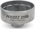 Produktbild: HAZET Ölfilterschlüssel 2169 I passend für verschiedene Ölfilter mit einem Durchmesser von 82 mm, Antrieb: Außensechskant 3⁄8 Zoll I Betätigung von Ölfiltern und Ölfilter-Gehäusedeckeln