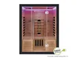 Produktbild: Artsauna Infrarotkabine Helsinki 150 mit Dual Technologie & LED - 3 Personen Wärmekabine Schwarz
