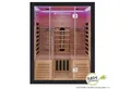 Produktbild: Artsauna Infrarotkabine Helsinki150 Dual Technology, BxTxH: 150 x 150 x 190 cm, für 3 Personen, Hemlockholz, HiFi-System, Ionisator, LED-Farblicht