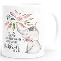 Produktbild: MoonWorks Kaffee-Tasse Elefant Ich Habe Heute Nichts zu tun außer fröhlich zu Sein Spruch-Tasse Geschenk-Tasse einfarbig weiß Unisize