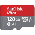 Produktbild: SanDisk Ultra microSDXC 128GB Speicherkarte + SD Adapter 140MB/s A1 Class 10 UHS-I