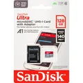 Produktbild: SanDisk Ultra microSDXC A1 128GB 140MB/s Adapt.SDSQUAB-128G-GN6MA