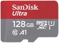 Produktbild: SanDisk microSDXC Ultra 128GB (A1/UHS-I/Cl.10/140MB/s) + Adapter 