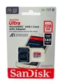 Produktbild: SanDisk Ultra microSDXC UHS-l Card 128GB Kit mit Adapter Class 10