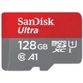 Produktbild: Sandisk microSDXC Ultra (128GB) Speicherkarte + Adapter 140 MB/s Lesen Class 10