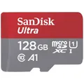 Produktbild: SanDisk microSDXC Ultra 128GB (A1/UHS-I/Cl.10/140MB/s) + Adapter Mobile