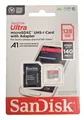 Produktbild: SanDisk Ultra microSDXC UHS-l Card 128GB mit Adapter 140 mb/s Speicherkarte NEU