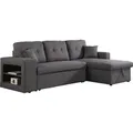 Produktbild: Habitat Et Jardin - Ecksofa Reversibel Mit Schlaffunktion 'axel' - 3-sitzer - Grau