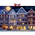 Produktbild: Winterstadt am Abend, Wand-Adventskalender
