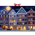 Produktbild: Winterstadt am Abend, Wand-Adventskalender