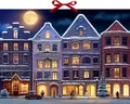 Produktbild: Wand-Adventskalender - Winterstadt am Abend