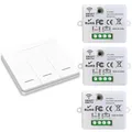 Produktbild: Funk-Lichtschalter 10A RF-Sender Sicherheitsschalter Drahtloser Steuerung