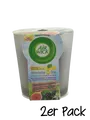 Produktbild: 42,62€/1kg 2x AirWick Blütenzauber- Brombeerblüte& Wildfeige Duftkerze,105g