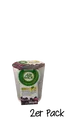 Produktbild: 47,38€/1kg 2x AirWick Wohlfühl-Duftkerze im Glas Brombeere und Cranberry ,105 g