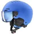 Produktbild: UVEX Ski-/Snowboardhelm ROCKET JR VISOR - Ki., blue matt (51-55 cm)