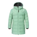 Produktbild: Schöffel Damen Ins Parka Style Boslix WMS, wärmende Winterjacke mit synthetischer Daune, wind- und wasserabweisende Funktionsjacke mit gefütterter Kapuze, gem jade, 42