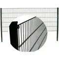 Produktbild: Doppelstabmattenzaun 1430x2500mm inkl. Pfosten Doppel-Stab Gitter Matten Zaun - Grau