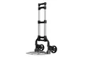 Produktbild: TroniTechnik Sackkarre Transportkarre Handkarre Handwagen, klappbar bis 80kg Tragfähigkeit, (Transportkarre mit rutschfester Transportfläche und Tragegriff, BxTxH 39x40x100cm mit Spanngummiseil für sicheren Transport), faltbar, Transportkarre, mit verstellbaren Griff