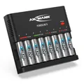 Produktbild: ANSMANN Akku-Ladegerät für 8x AA/AAA NiMH Akkus (Laden/Entladen) + 8x 2850er AA