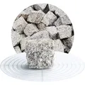 Produktbild: Schicker Mineral Granit Pflastersteine (5x5x5 cm, 25 kg, Hellgrau)