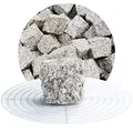 Produktbild: Schicker Mineral Granit Pflastersteine hellgrau 5x5x5 cm 25 kg, natürlicher Werkstoff, witterungsbeständiger Naturstein, frostbeständig, Mosaikpflaster
