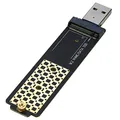 Produktbild: M.2 auf USB Adapter, RIITOP M2 NVMe SSD auf USB 3.1 Kartenleser Kompatibel mit NVMe (PCI-e) & B+M Key (SATA) SSD