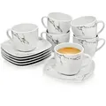 Produktbild: Sänger Kaffeetassen, Weiß, Keramik, 12-teilig, 14.4x6.6x14.4 cm, kratzfest, Kaffee & Tee, Tassen, Kaffeetassen-Sets