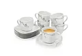 Produktbild: SÄNGER Tasse Bilgola Marmor, 12-tlg., Porzellan, Marmor, Weiß, 12 tlg. Kaffeetassen Set, PREMIUM COLLECTION