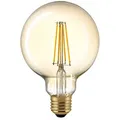 Produktbild: SIGOR LED Filamentlampe GLOBE G95 GOLD, 230V, Ø 9.5cm / L 14cm, E27, 4.5W 2500K 400lm, dimmbar, Gold / klar SIG-6138701