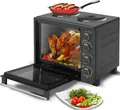 Produktbild: Mini Backofen 35L Drehspieß Umluft Ofen Pizza Tisch Camping Klein Kochplatten