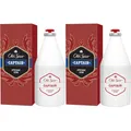 Produktbild: ✅ Old Spice CAPTAIN After Shave Lotion Rasierwasser Sandelholz Duft 2x 100ml ✅