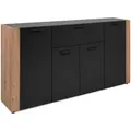 Produktbild: Mid.you Sideboard, Anthrazit, Eiche Artisan, Kunststoff, 3 Fächer, 1 Schublade(n) Schubladen, 162x85x34.5 cm, Wohnzimmer, Kommoden & Sideboards, Sideboards