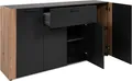 Produktbild: Finori Sideboard, anthrazit / Dekor Artisan Oak melaminbeschichtet HxBxT 162x85x34,5 cm