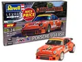 Produktbild: Revell Nice Price I Geschenkset Porsche 911 Jägermeister Motor Sport 50th Anniversary I Rennwagen für Bastler I Geschenkset für Kinder & Erwachsene I Geschenk zu jedem Anlass I Ab 10 Jahren
