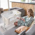 Produktbild: Tragbares 3-in-1-Babybett mit verstellbarer Höhe und Netz