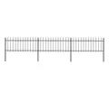 Produktbild: vidaXL Gartenzaun Gartenzaun, Stahl, Stabil, Rechteckig, Modern, (1-St)
