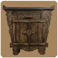 Produktbild: Romantische Massivholz Kommode | Flower 1 | nachhaltiges Alt Teak Holz