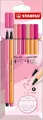 Produktbild: STABILO Premium Filzstifte & Fineliner Pen 68 & Point 88 Shades of Pink 4er Pack