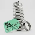 Produktbild: Schlauchschellen Edelstahl 16-25mm - 10er Pack