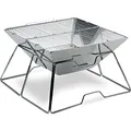 Produktbild: AceCamp Holzkohlegrill tragbarer Klappgrill Faltgrill Camping-Grill Garten Party BBQ Edelstahl Grill, 1601