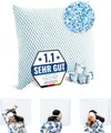 Produktbild: Memory Foam Kissen 80x80 – Weiches Gel-Kopfkissen für Seitenschläfer