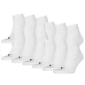 Produktbild: Puma Unisex Quartersocken 12 Paar aus Baumwollmix, kurze Socken für Damen und Herren, Größe 47-49 in Weiß