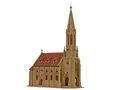 Produktbild: Vollmer H0 43738+43739 Stadtkirche Stuttgart-Berg mit Freitreppe