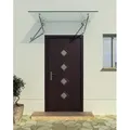 Produktbild: Glaswerk Westfalen - (v) 170x90 Cm Klarglas Glasvordach Inkl. Halter