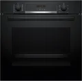 Produktbild: Bosch HBA574BB3 Serie 4 EEK: A+ Einbaubackofen, 71 L, 60 cm breit, 3D-Heißluft, AutoPilot 10, Versenkknebel, Pyrolytisch+Hydrolytisch, schwarz