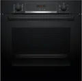 Produktbild: Bosch HBA574BB3 - Serie 4 Backofen mit 5 Jahre Garantie, Schwarz, 3D Heissluft, Pyrolyse, 60 x 60 cm