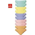 Produktbild: Bikinislip VIVANCE, Mädchen, Gr. 92, 10 Stk., bunt, Jersey, Obermaterial: 95% Baumwolle, 5% Elasthan, unifarben, Unterhosen Slip, schöner Basicartikel in tollen Farben - passend für jeden Tag